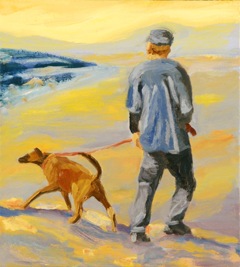 guy with dog